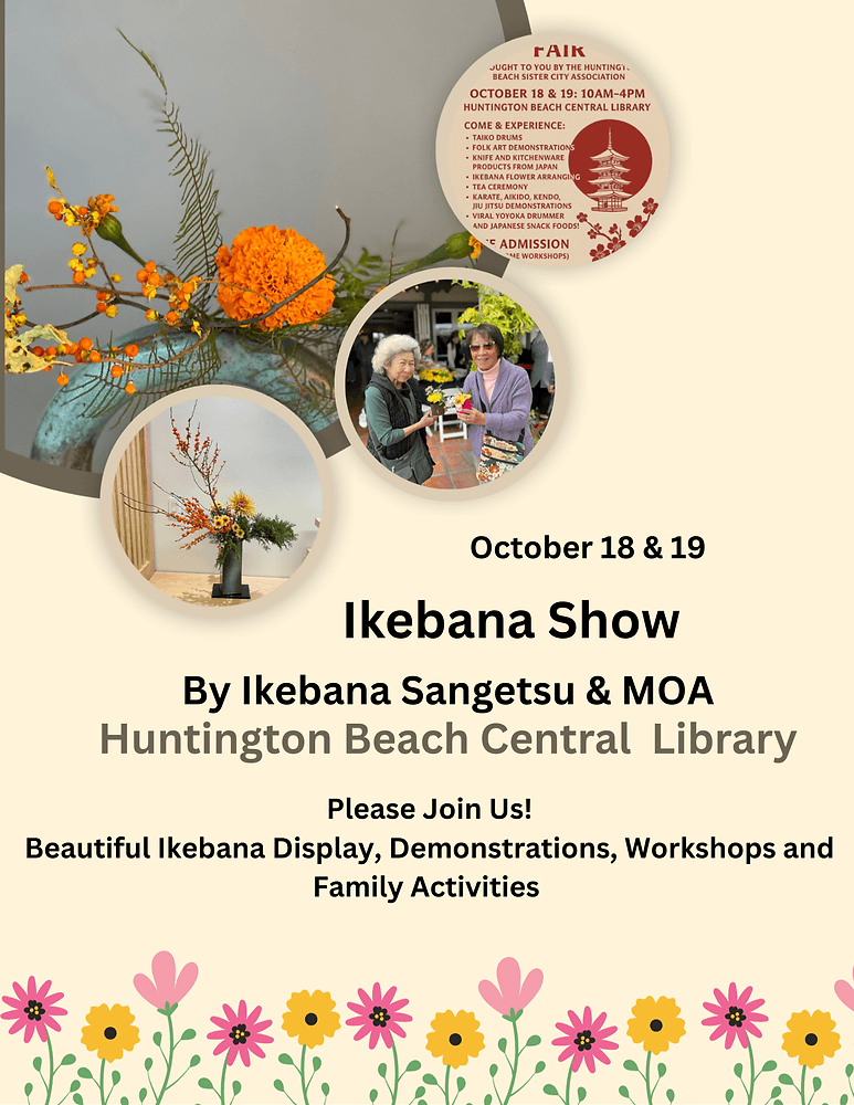 Ikebana Show at Huntington Beach Central Library